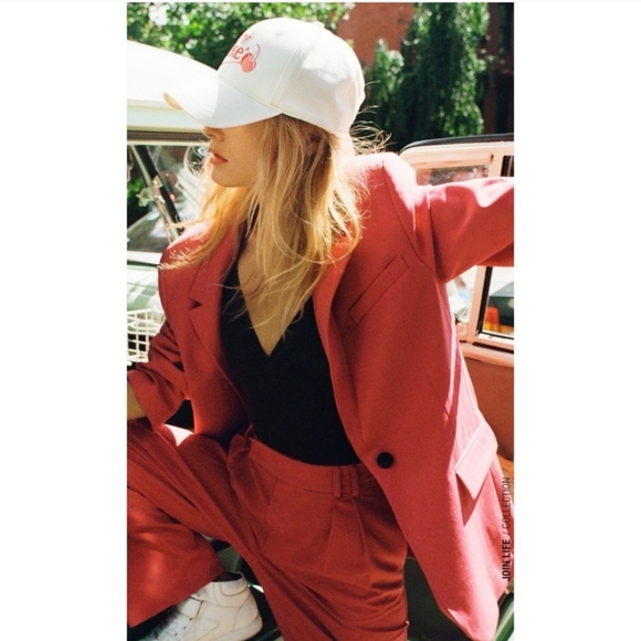 Zara Pants - Zara | Full Length Trouser Pants in Strawberry Size Small NEW